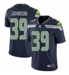 Men's Nike Seattle Seahawks #39 Dontae Johnson Navy Blue Team Color Vapor Untouchable Limited Player NFL Jersey