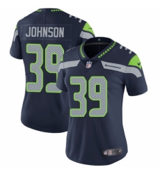 Women's Nike Seattle Seahawks #39 Dontae Johnson Navy Blue Team Color Vapor Untouchable Limited Player NFL Jersey