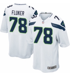 Men's Nike Seattle Seahawks #78 D.J. Fluker Game White NFL Jersey