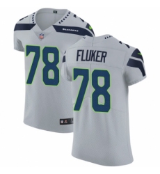 Men's Nike Seattle Seahawks #78 D.J. Fluker Grey Alternate Vapor Untouchable Elite Player NFL Jersey