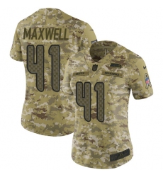 Women's Nike Seattle Seahawks #41 Byron Maxwell Limited Camo 2018 Salute to Service NFL Jersey