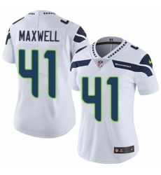 Women's Nike Seattle Seahawks #41 Byron Maxwell White Vapor Untouchable Limited Player NFL Jersey