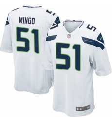 Men's Nike Seattle Seahawks #51 Barkevious Mingo Game White NFL Jersey