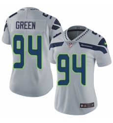 Women's Nike Seattle Seahawks #94 Rasheem Green Grey Alternate Vapor Untouchable Elite Player NFL Jersey
