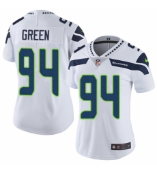 Women's Nike Seattle Seahawks #94 Rasheem Green White Vapor Untouchable Elite Player NFL Jersey