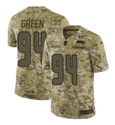 Youth Nike Seattle Seahawks #94 Rasheem Green Limited Camo 2018 Salute to Service NFL Jersey