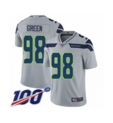 Youth Seattle Seahawks #98 Rasheem Green Grey Alternate Vapor Untouchable Limited Player 100th Season Football Jersey