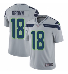 Youth Nike Seattle Seahawks #18 Jaron Brown Grey Alternate Vapor Untouchable Elite Player NFL Jersey