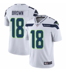 Youth Nike Seattle Seahawks #18 Jaron Brown White Vapor Untouchable Limited Player NFL Jersey