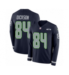 Men's Nike Seattle Seahawks #84 Ed Dickson Limited Navy Blue Therma Long Sleeve NFL Jersey