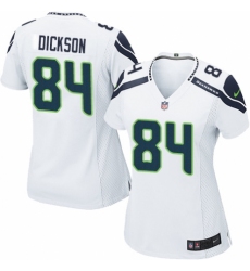 Women's Nike Seattle Seahawks #84 Ed Dickson Game White NFL Jersey