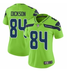 Women's Nike Seattle Seahawks #84 Ed Dickson Limited Green Rush Vapor Untouchable NFL Jersey