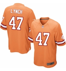 Youth Nike Tampa Bay Buccaneers #47 John Lynch Elite Orange Glaze Alternate NFL Jersey