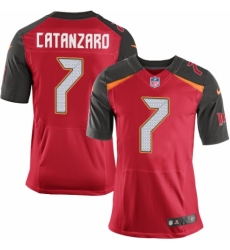 Men's Nike Tampa Bay Buccaneers #7 Chandler Catanzaro Elite Red Team Color NFL Jersey