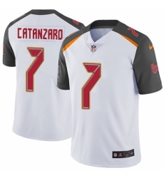 Men's Nike Tampa Bay Buccaneers #7 Chandler Catanzaro White Vapor Untouchable Limited Player NFL Jersey