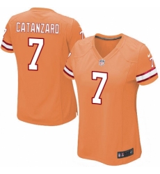 Women's Nike Tampa Bay Buccaneers #7 Chandler Catanzaro Limited Orange Glaze Alternate NFL Jersey