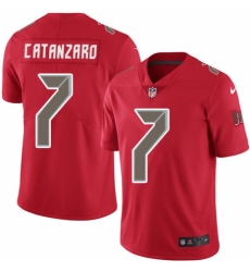 Youth Nike Tampa Bay Buccaneers #7 Chandler Catanzaro Limited Red Rush Vapor Untouchable NFL Jersey