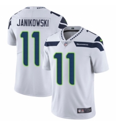Men's Nike Seattle Seahawks #11 Sebastian Janikowski White Vapor Untouchable Limited Player NFL Jersey