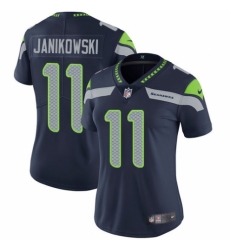 Women's Nike Seattle Seahawks #11 Sebastian Janikowski Navy Blue Team Color Vapor Untouchable Elite Player NFL Jersey