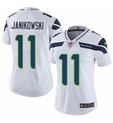 Women's Nike Seattle Seahawks #11 Sebastian Janikowski White Vapor Untouchable Elite Player NFL Jersey