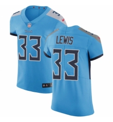Men's Nike Tennessee Titans #33 Dion Lewis Light Blue Alternate Vapor Untouchable Elite Player NFL Jersey