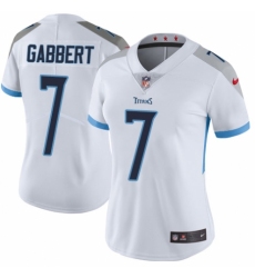 Women's Nike Tennessee Titans #7 Blaine Gabbert White Vapor Untouchable Limited Player NFL Jersey