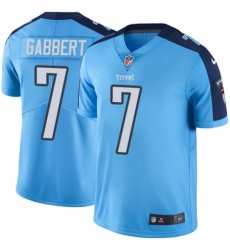 Youth Nike Tennessee Titans #7 Blaine Gabbert Limited Light Blue Rush Vapor Untouchable NFL Jersey