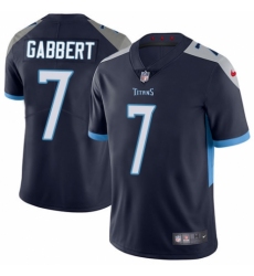 Youth Nike Tennessee Titans #7 Blaine Gabbert Navy Blue Team Color Vapor Untouchable Limited Player NFL Jersey