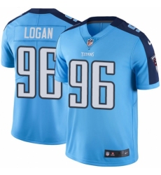 Men's Nike Tennessee Titans #96 Bennie Logan Elite Light Blue Rush Vapor Untouchable NFL Jersey