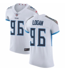Men's Nike Tennessee Titans #96 Bennie Logan White Vapor Untouchable Elite Player NFL Jersey