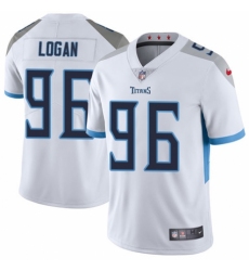 Men's Nike Tennessee Titans #96 Bennie Logan White Vapor Untouchable Limited Player NFL Jersey