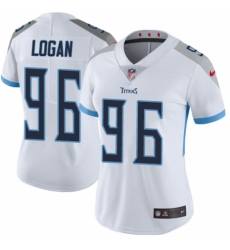 Women's Nike Tennessee Titans #96 Bennie Logan White Vapor Untouchable Elite Player NFL Jersey