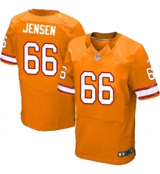 Men's Nike Tampa Bay Buccaneers #66 Ryan Jensen Elite Orange Glaze Alternate NFL Jersey
