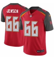 Men's Nike Tampa Bay Buccaneers #66 Ryan Jensen Red Team Color Vapor Untouchable Limited Player NFL Jersey