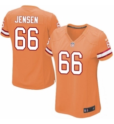 Women's Nike Tampa Bay Buccaneers #66 Ryan Jensen Elite Orange Glaze Alternate NFL Jersey