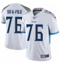 Youth Nike Tennessee Titans #76 Xavier Su'a-Filo White Vapor Untouchable Elite Player NFL Jersey
