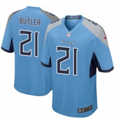 Men's Nike Tennessee Titans #21 Malcolm Butler Game Light Blue Alternate NFL Jersey