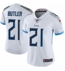 Women's Nike Tennessee Titans #21 Malcolm Butler White Vapor Untouchable Elite Player NFL Jersey