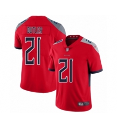 Youth Tennessee Titans #21 Malcolm Butler Limited Red Inverted Legend Football Jersey