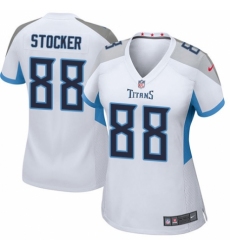 Women's Nike Tennessee Titans #88 Luke Stocker Game White NFL Jersey