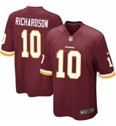 Men's Nike Washington Redskins #10 Paul Richardson Game Burgundy Red Team Color NFL Jersey