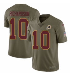 Men's Nike Washington Redskins #10 Paul Richardson Limited Olive 2017 Salute to Service NFL Jersey