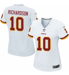 Women's Nike Washington Redskins #10 Paul Richardson Game White NFL Jersey