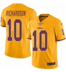 Youth Nike Washington Redskins #10 Paul Richardson Limited Gold Rush Vapor Untouchable NFL Jersey