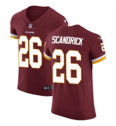 Men's Nike Washington Redskins #26 Orlando Scandrick Burgundy Red Team Color Vapor Untouchable Elite Player NFL Jersey