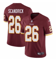 Men's Nike Washington Redskins #26 Orlando Scandrick Burgundy Red Team Color Vapor Untouchable Limited Player NFL Jersey