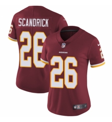 Women's Nike Washington Redskins #26 Orlando Scandrick Burgundy Red Team Color Vapor Untouchable Elite Player NFL Jersey