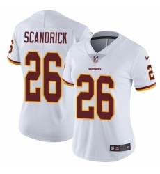 Women's Nike Washington Redskins #26 Orlando Scandrick White Vapor Untouchable Limited Player NFL Jersey