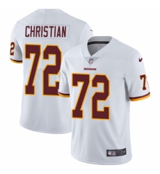 Youth Nike Washington Redskins #72 Geron Christian White Vapor Untouchable Elite Player NFL Jersey