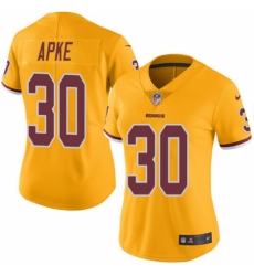 Women's Nike Washington Redskins #30 Troy Apke Limited Gold Rush Vapor Untouchable NFL Jersey